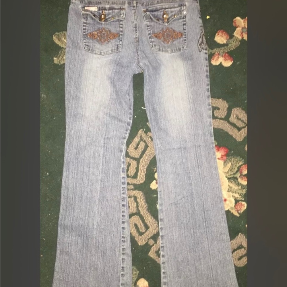 Girls, jeans by jolt size 16 embroidered